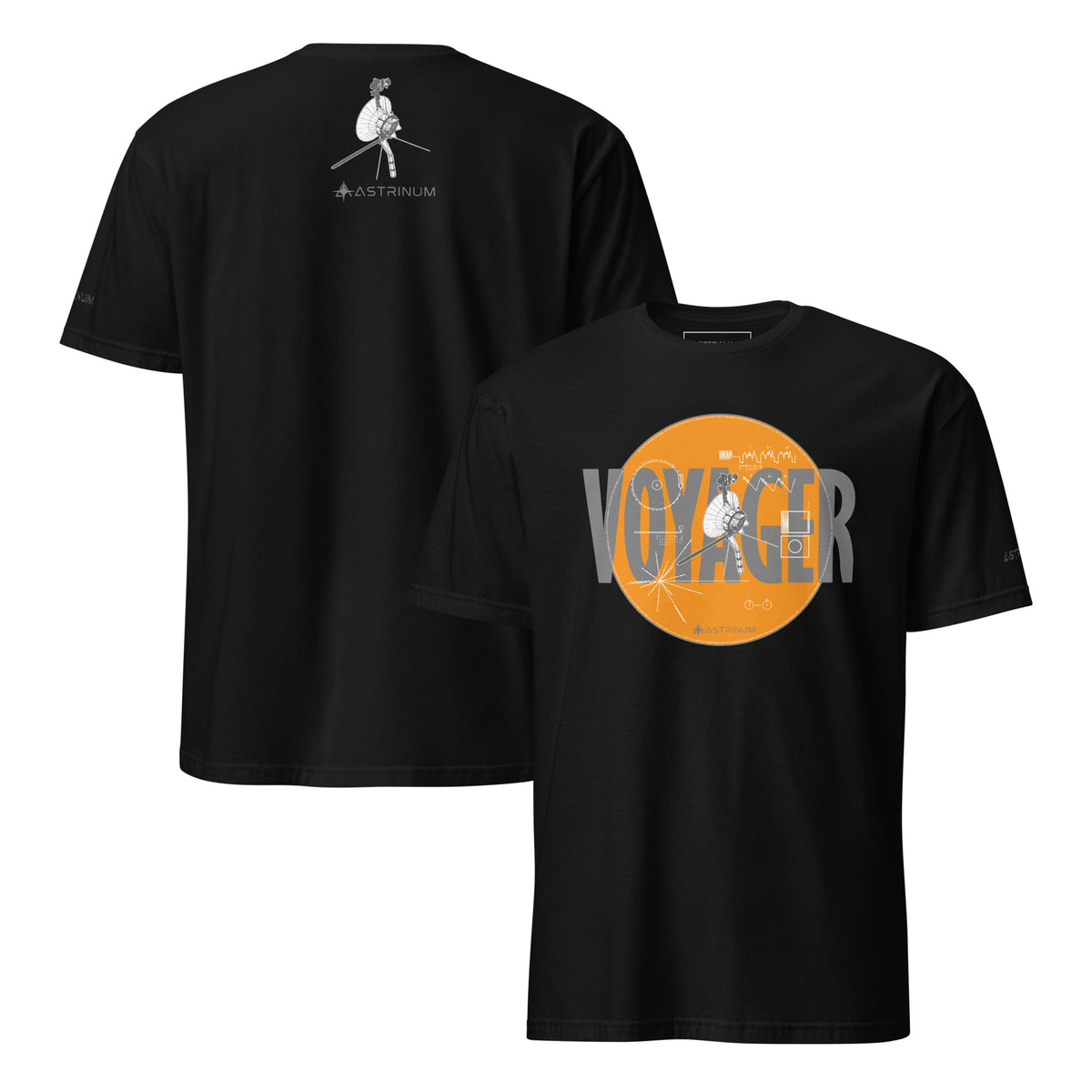 Voyager in Black — front foreground and back background ghost mockup