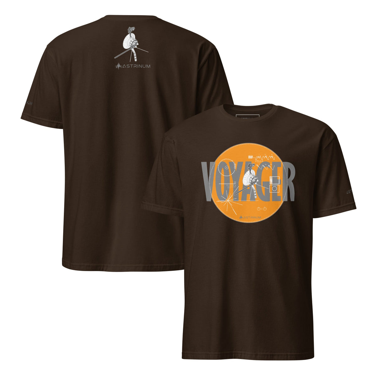 Voyager in Dark Chocolate — front foreground and back background ghost mockup