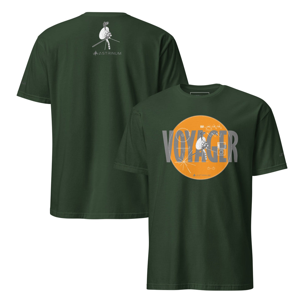 Voyager in Forest Green — front foreground and back background ghost mockup