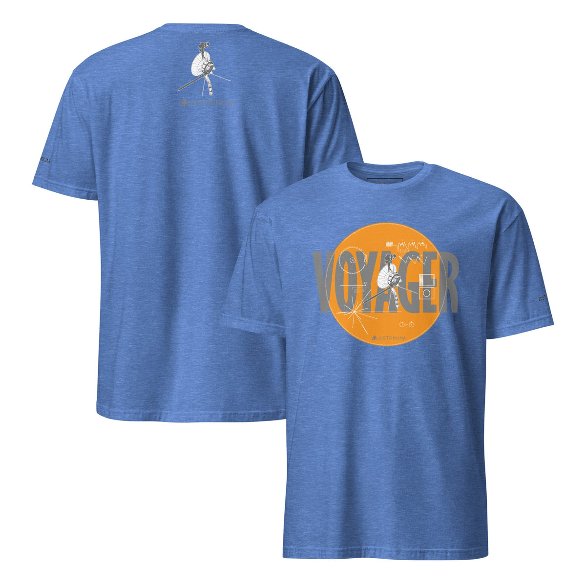 Voyager in Heather Royal — front foreground and back background ghost mockup